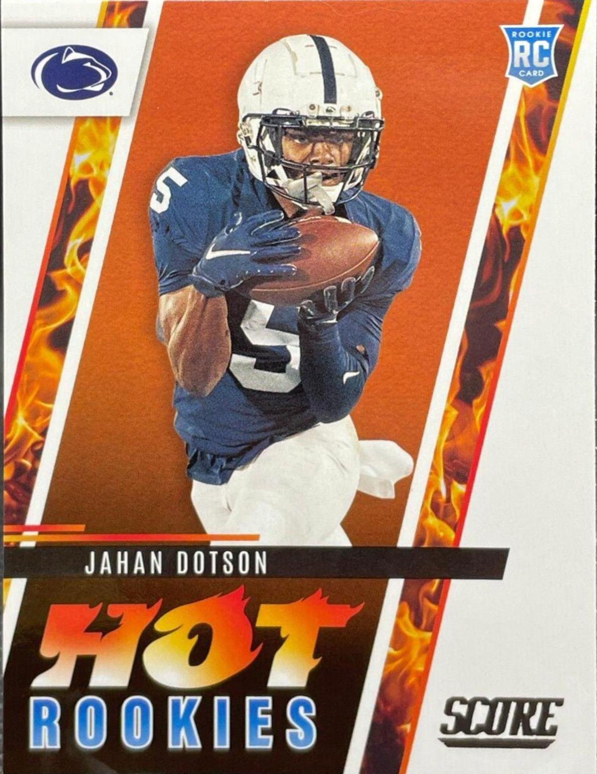 Jahan Dotson #HR11 Football Cards 2022 Panini Score Hot Rookies