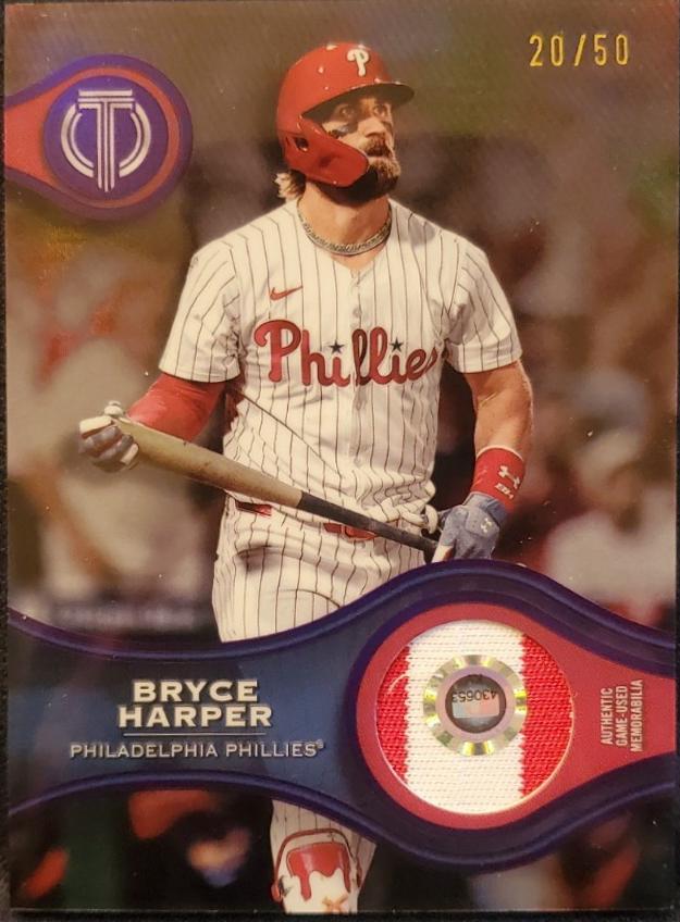 Bryce Harper #SOA-BH Baseball Cards 2025 Topps Tribute Stamp of Approval