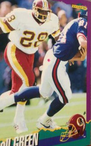Darrell Green #22 Football Cards 1994 Panini Score