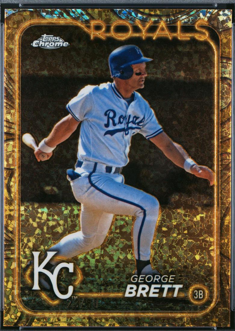 George Brett [Mini-Diamond Gold Refractor] #16 Prices | 2024 Topps ...