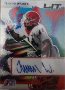 Travon Walker #L-TW1 Football Cards 2022 Pro Set Metal Lit Autographs