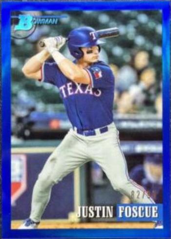 Justin Foscue [Chrome Prospect Blue] #162