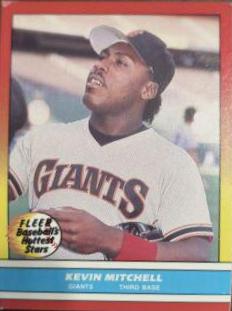 Kevin Mitchell #27 of 44 Baseball Cards 1988 Fleer Hottest Stars
