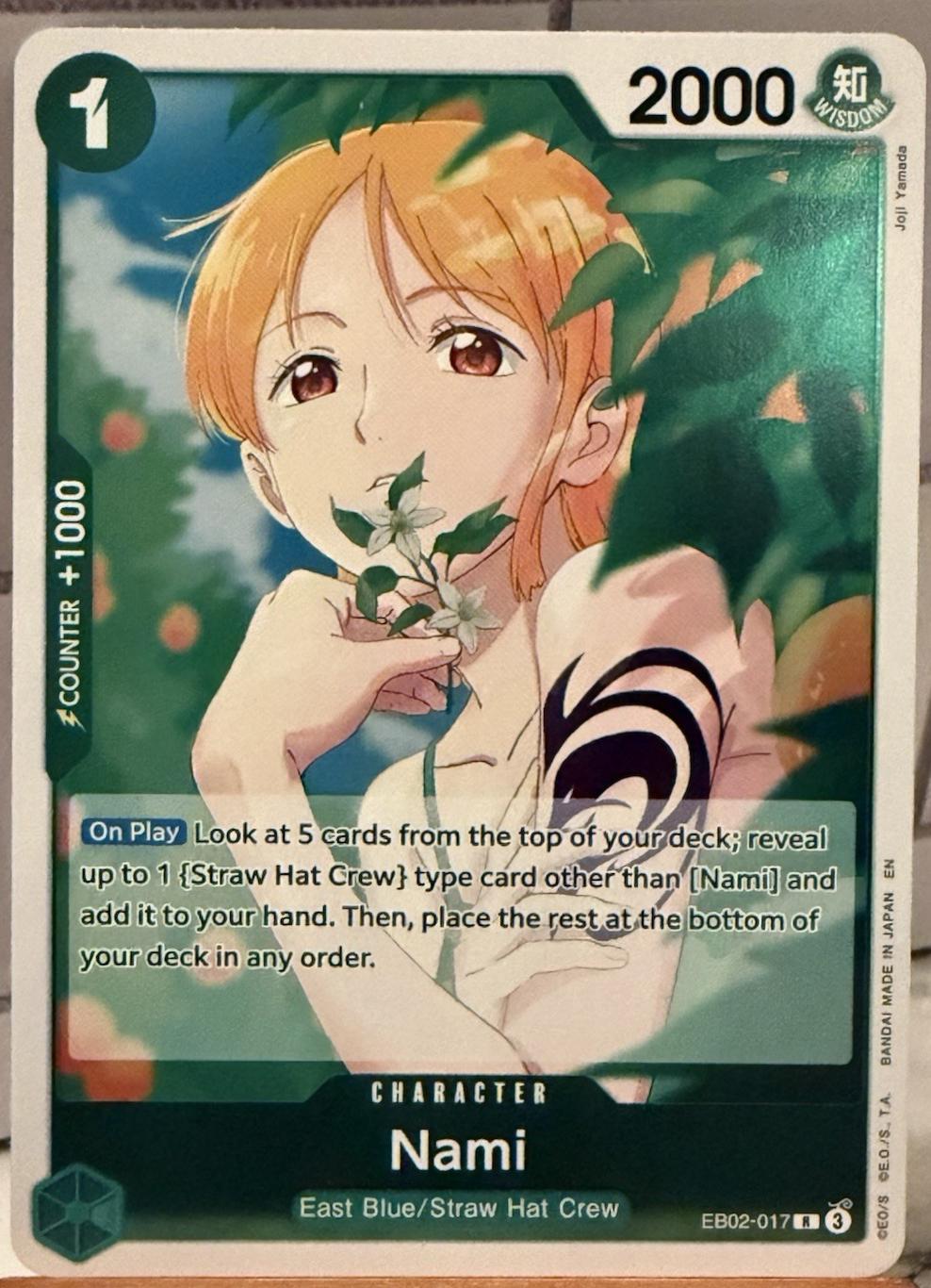 Nami EB02-017 One Piece Extra Booster Anime 25th Collection