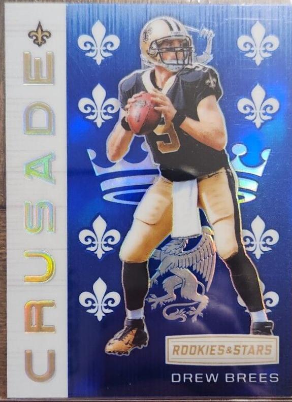 Drew Brees #CRU-30 Football Cards 2018 Panini Rookies & Stars Crusade