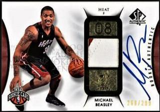 Michael Beasley Autograph Patch