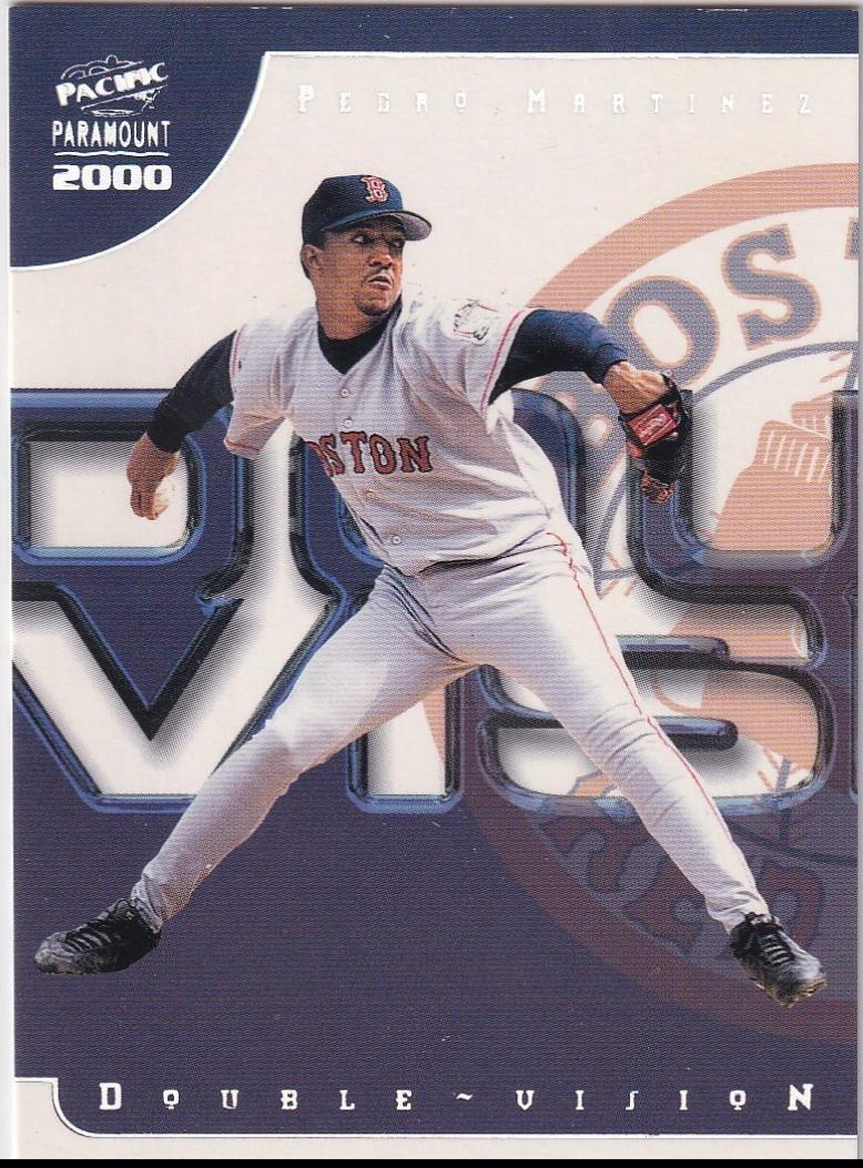 Pedro Martinez #4 Baseball Cards 2000 Pacific Paramount Double Vision