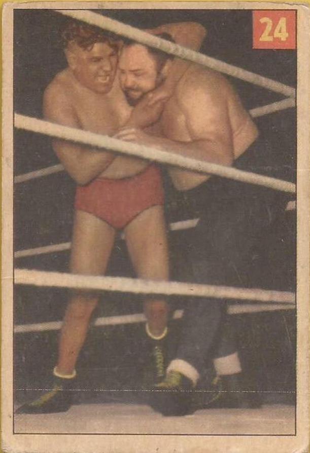 Big Ben Morgan #24 Wrestling Cards 1954 Parkhurst