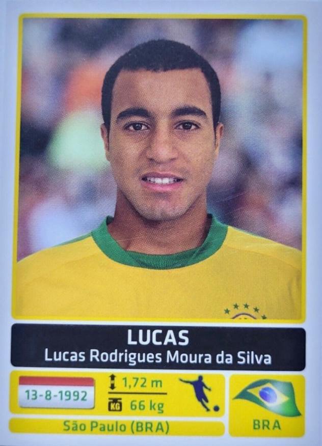 Lucas #134 Soccer Cards 2011 Panini Copa America Argentina Sticker