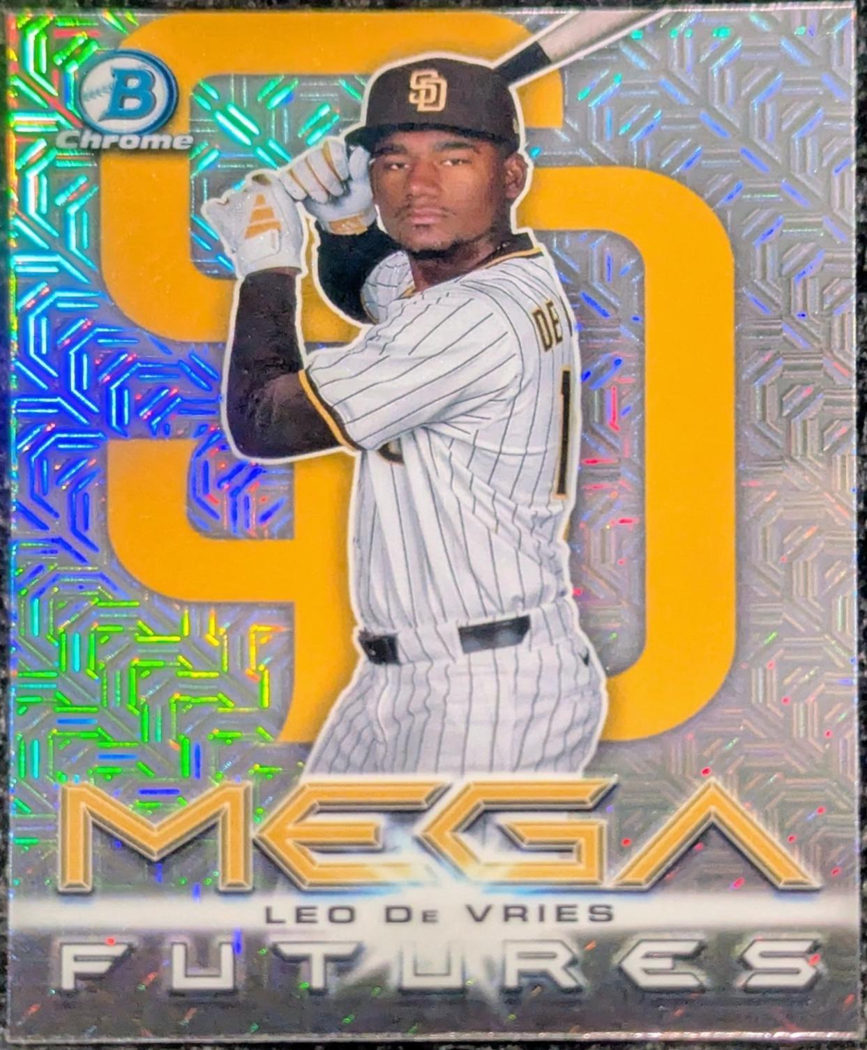 Leo De Vries #BMF-18 Baseball Cards 2025 Bowman Mega Futures