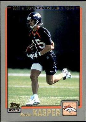 Kevin Kasper #345 Football Cards 2001 Topps