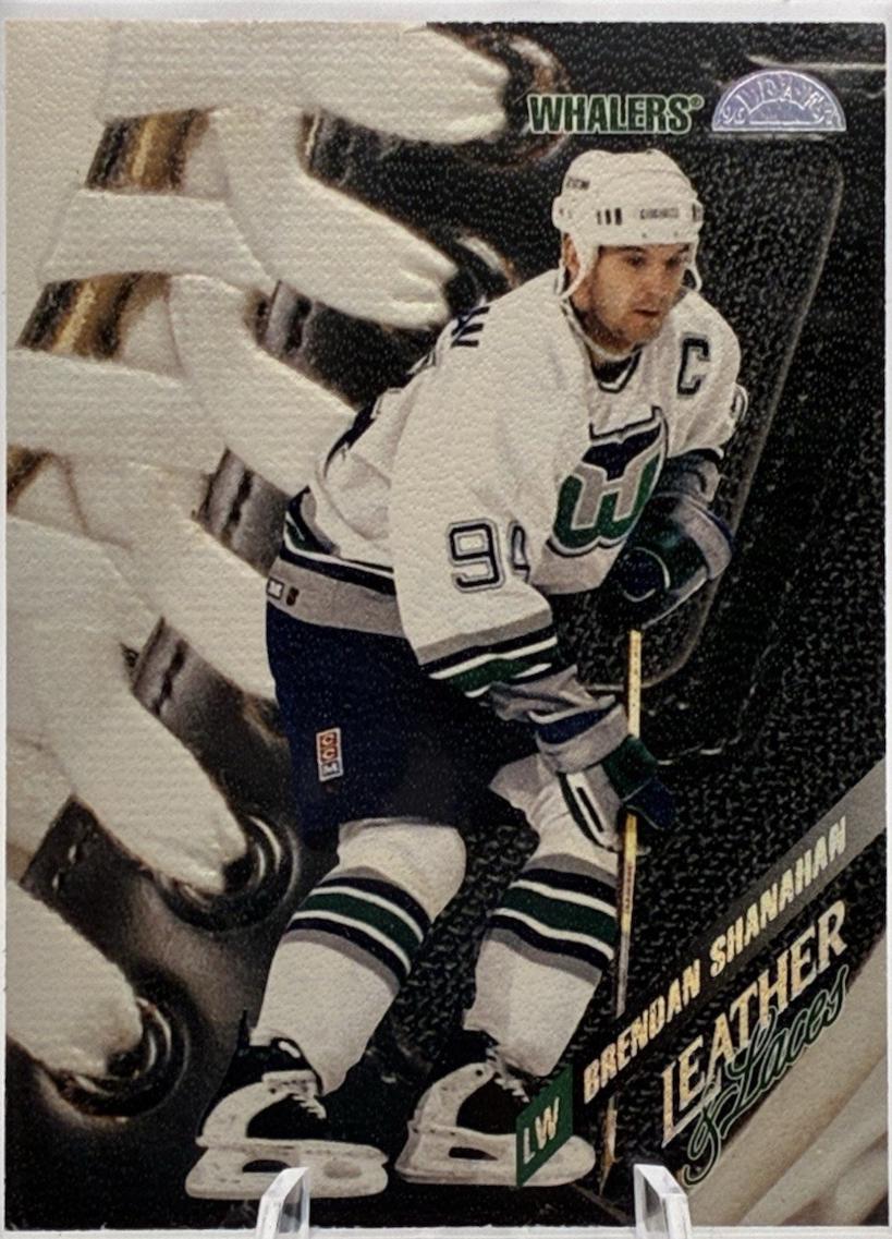 Brendan Shanahan #17 Hockey Cards 1996 Leaf Leather & Laces