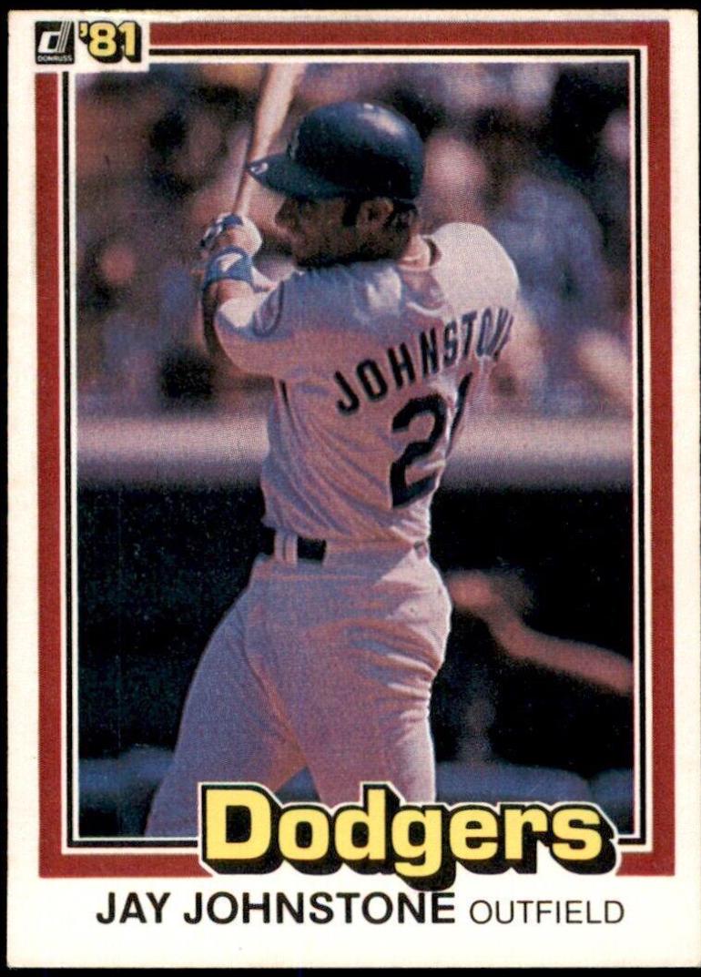 Jay Johnstone #300 1981 Donruss Baseball