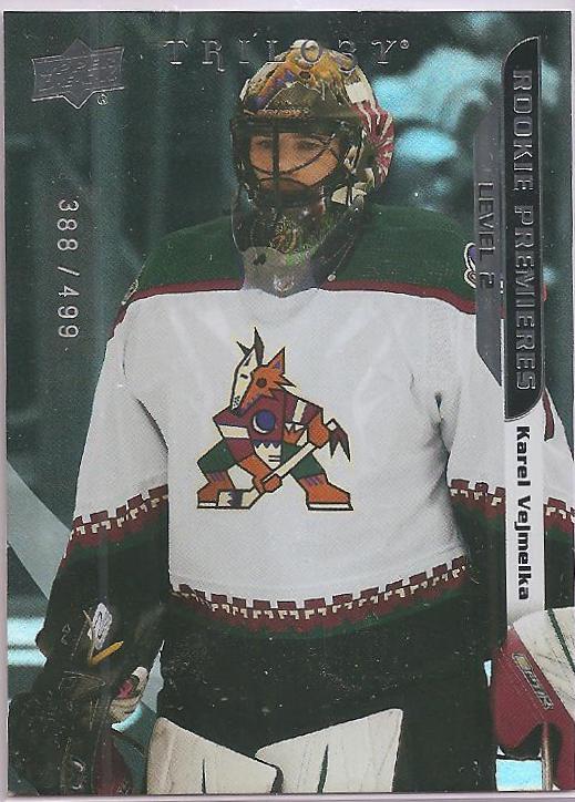 Karel Vejmelka #35 Hockey Cards 2021 Upper Deck Trilogy