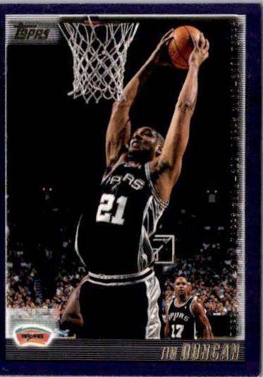 Tim Duncan #60 Basketball Cards 2000 Topps