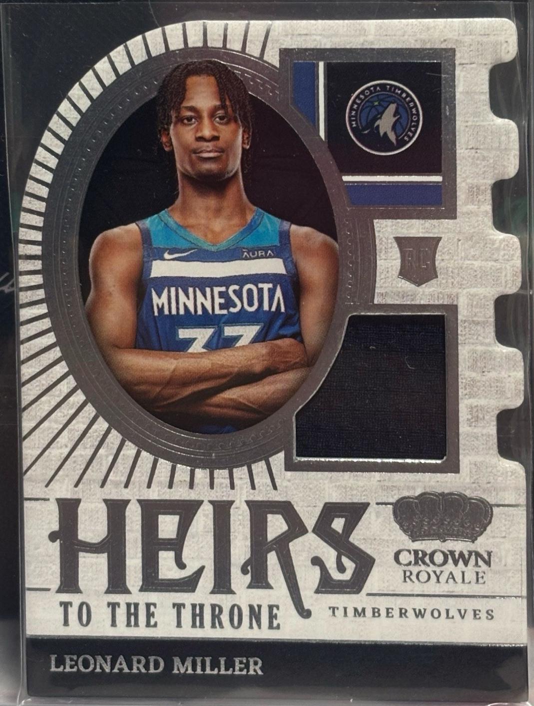 Leonard Miller #HT-LND 2023 Panini Crown Royale Heir To The Throne Basketball