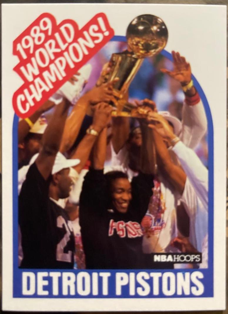 Pistons Champions #353 Basketball Cards 1989 Hoops