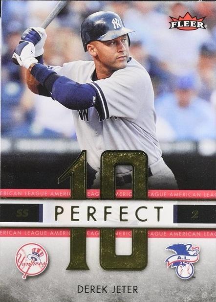 Derek Jeter #PA-DJ Baseball Cards 2007 Fleer Perfect 10 American League