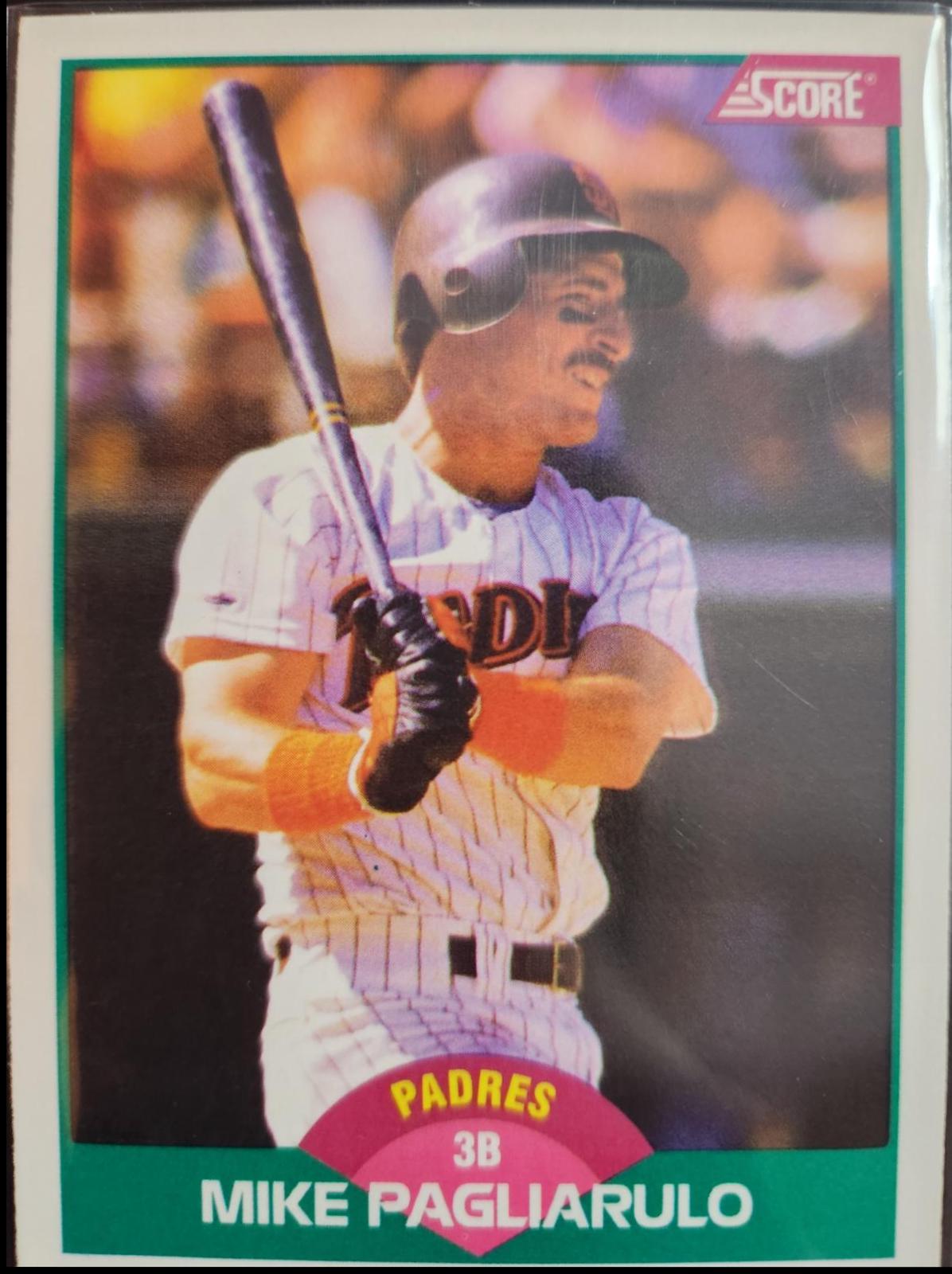 Mike Pagliarulo #11T Baseball Cards 1989 Score Traded