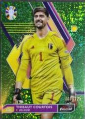 Thibaut Courtois [Green Speckle Refractor] #7 Soccer Cards 2023 Topps Finest Road to UEFA EURO Prices