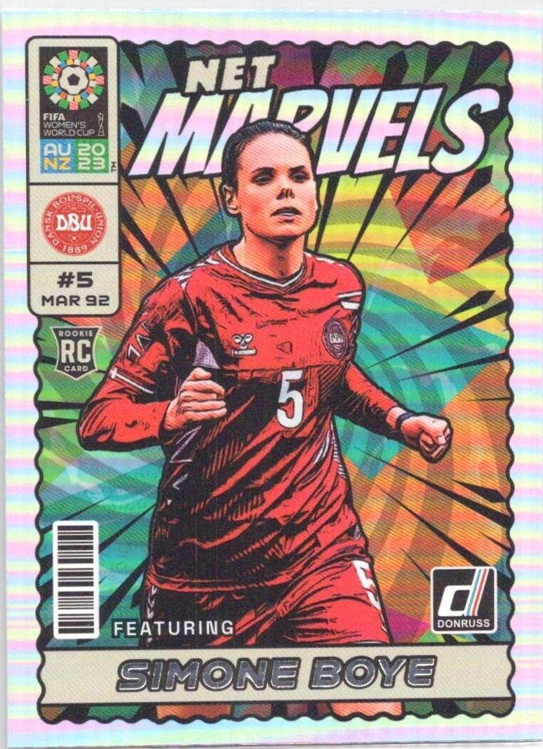 Simone Boye #5 Soccer Cards 2023 Donruss FIFA Women's World Cup Net Marvels