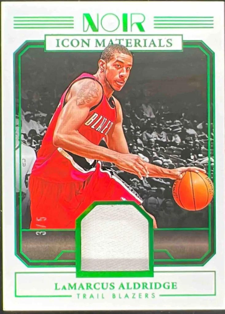 LaMarcus Aldridge #15 2024 Panini Noir Icon Materials International Basketball