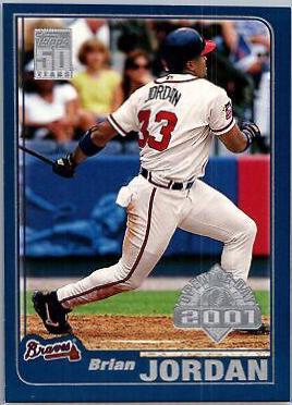 Brian Jordan #7 Baseball Cards 2001 Topps Opening Day