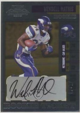 Wendell Mathis #153 2006 Playoff Contenders Football