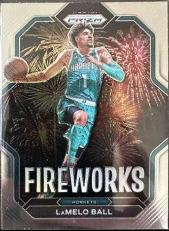 LaMelo Ball #1 Basketball Cards 2022 Panini Prizm Fireworks