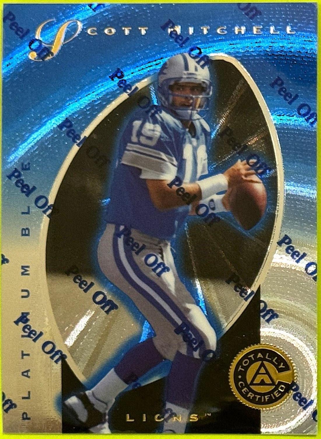 Scott Mitchell #34 1997 Pinnacle Totally Certified Football