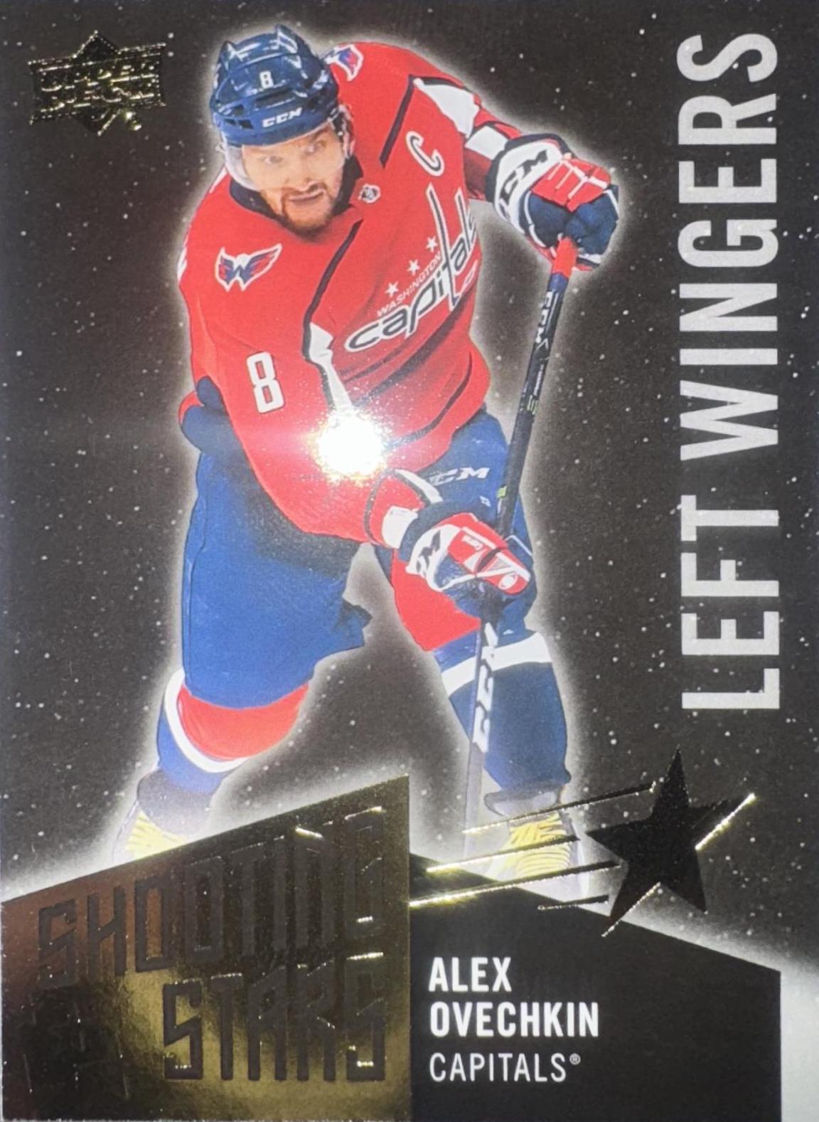 Alex Ovechkin #SSL-3 Hockey Cards 2018 Upper Deck Shooting Stars Left Wingers