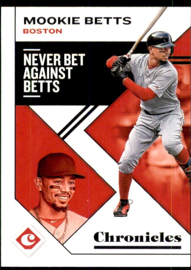 Mookie Betts #31 Baseball Cards 2019 Panini Chronicles