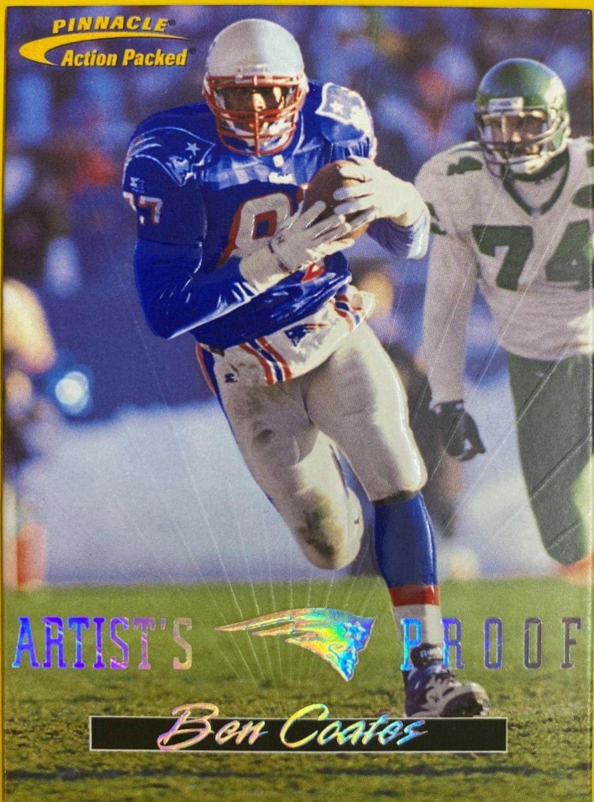 Ben Coates #5 Football Cards 1996 Action Packed