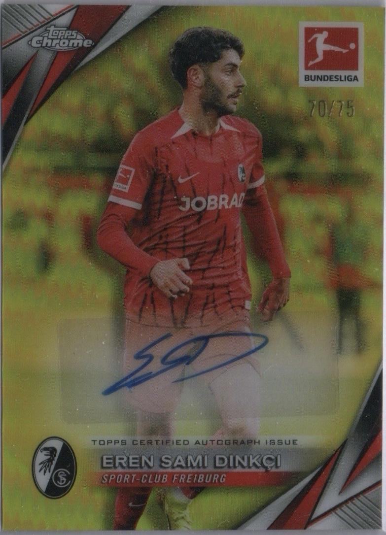 Eren Sami Dinkci #BA-EDI 2024 Topps Chrome Bundesliga Autograph Soccer
