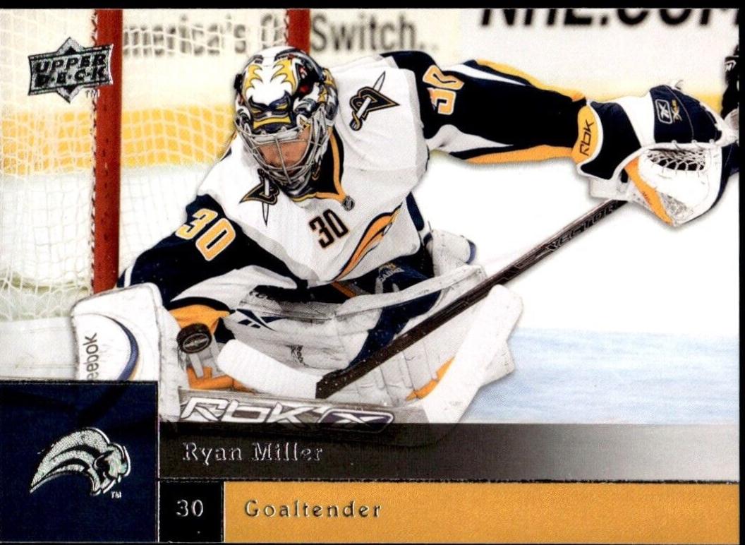Ryan Miller #9 Hockey Cards 2009 Upper Deck