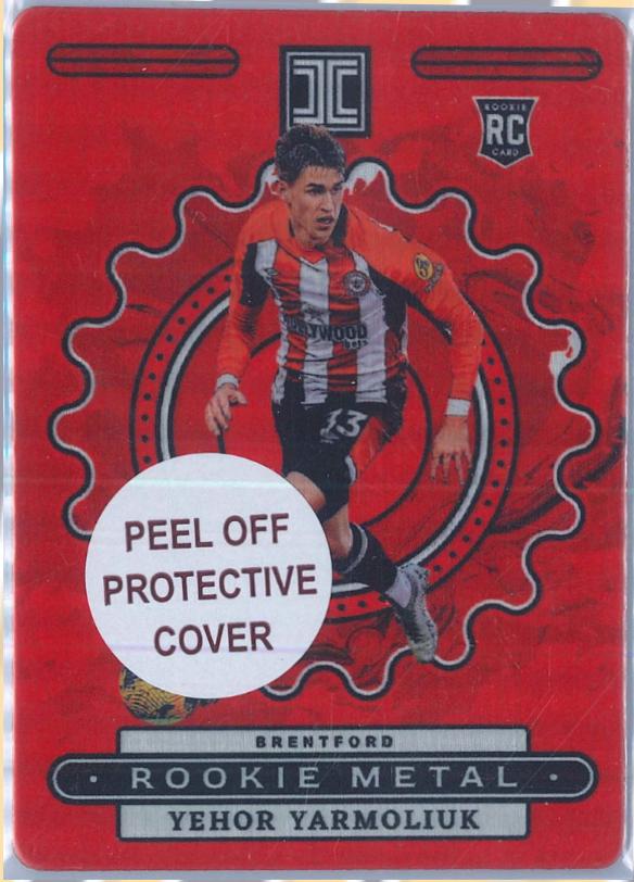 Yehor Yarmoliuk #13 2023 Panini Impeccable Premier League Rookie Metal