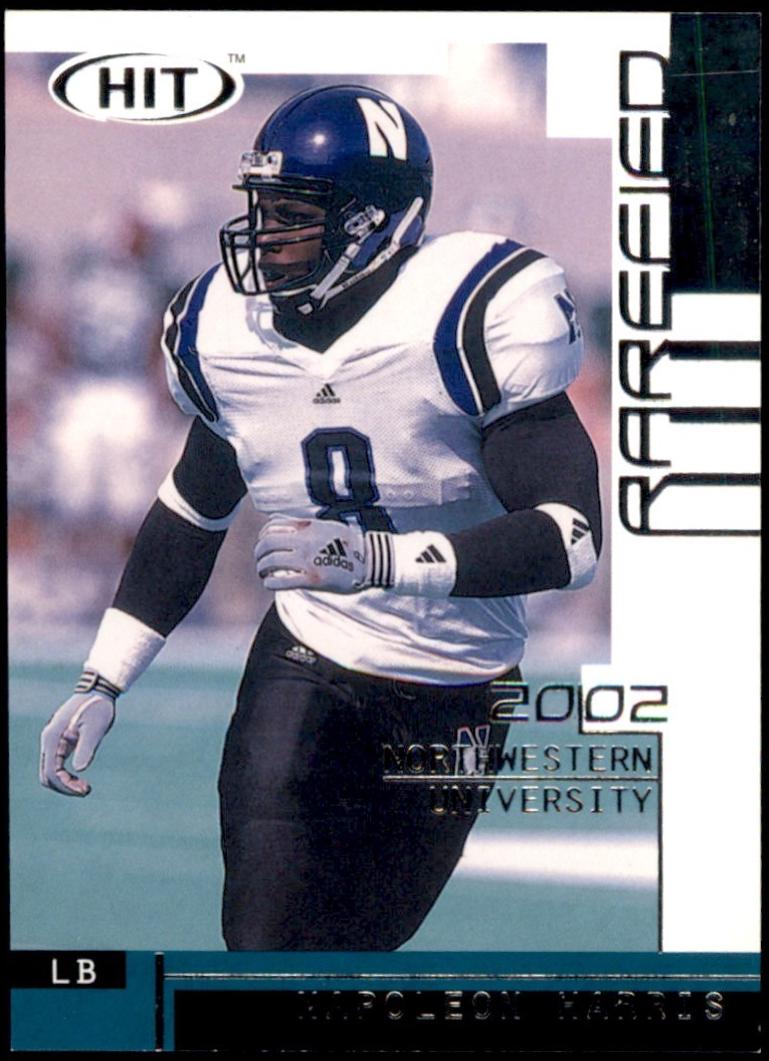 Napoleon Harris #R38 2002 Sage Hit Rarefied Football