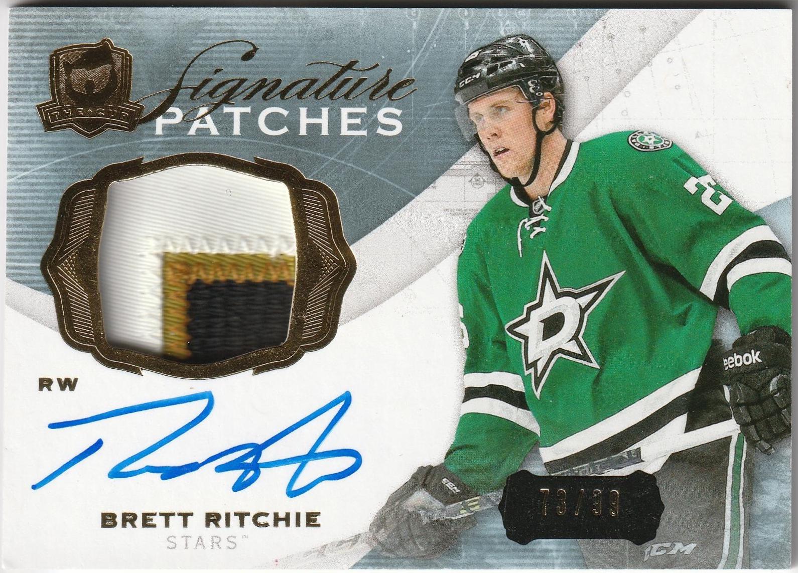 Brett Ritchie #SP-BR Hockey Cards 2014 Upper Deck the Cup Signature Patches