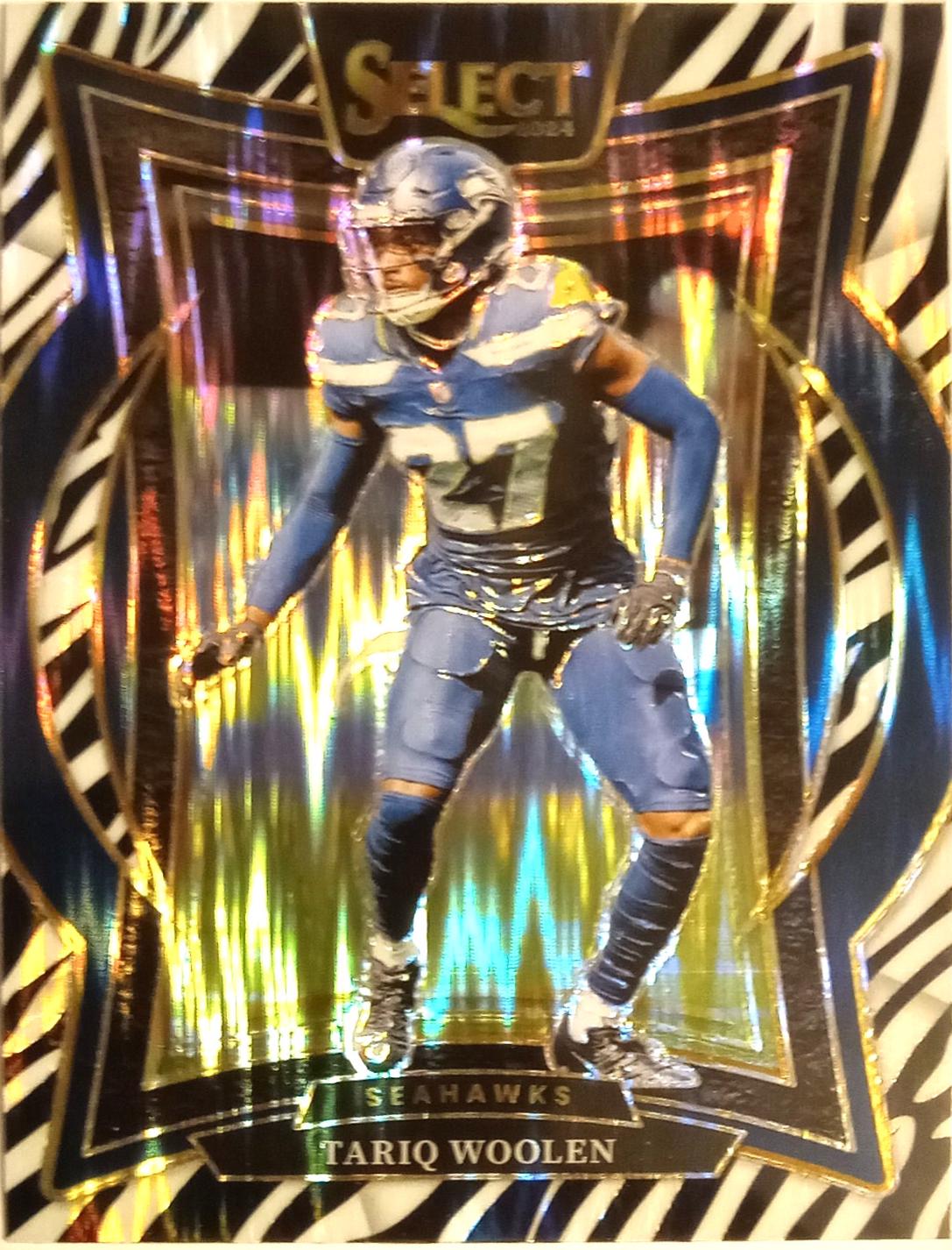 2024 Tariq Woolen [Zebra Prizm] #95