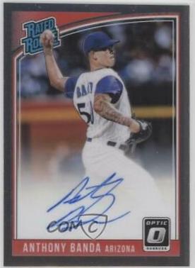 Anthony Banda #RRS-AB Baseball Cards 2018 Panini Donruss Optic Rated Rookie Signatures