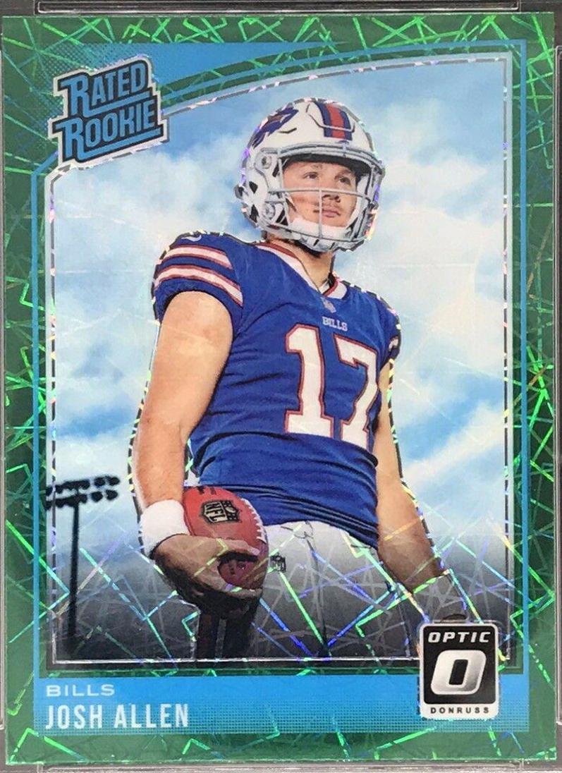 Josh Allen [Green Velocity] #154 Prices | 2018 Donruss Optic