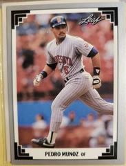 Pedro Munoz #186 Baseball Cards 1991 Leaf Prices