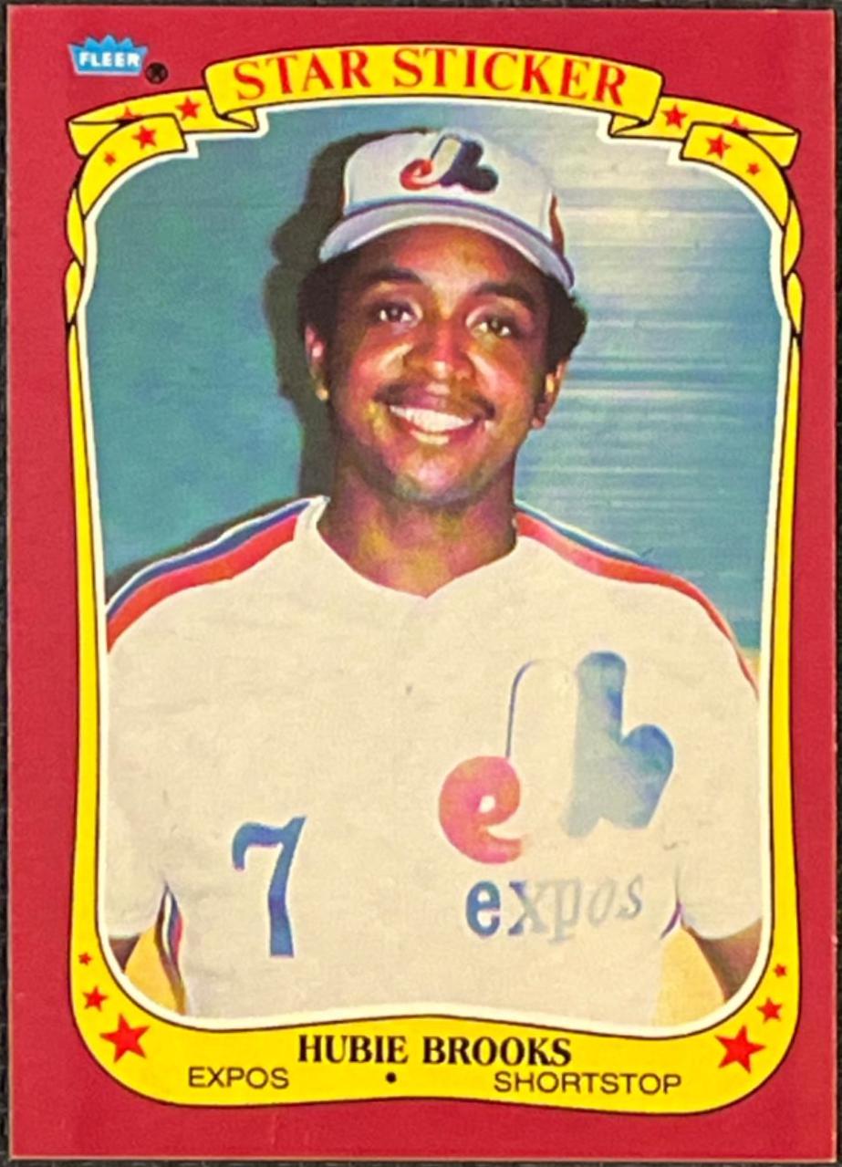Hubie Brooks #12 Baseball Cards 1986 Fleer Star Stickers