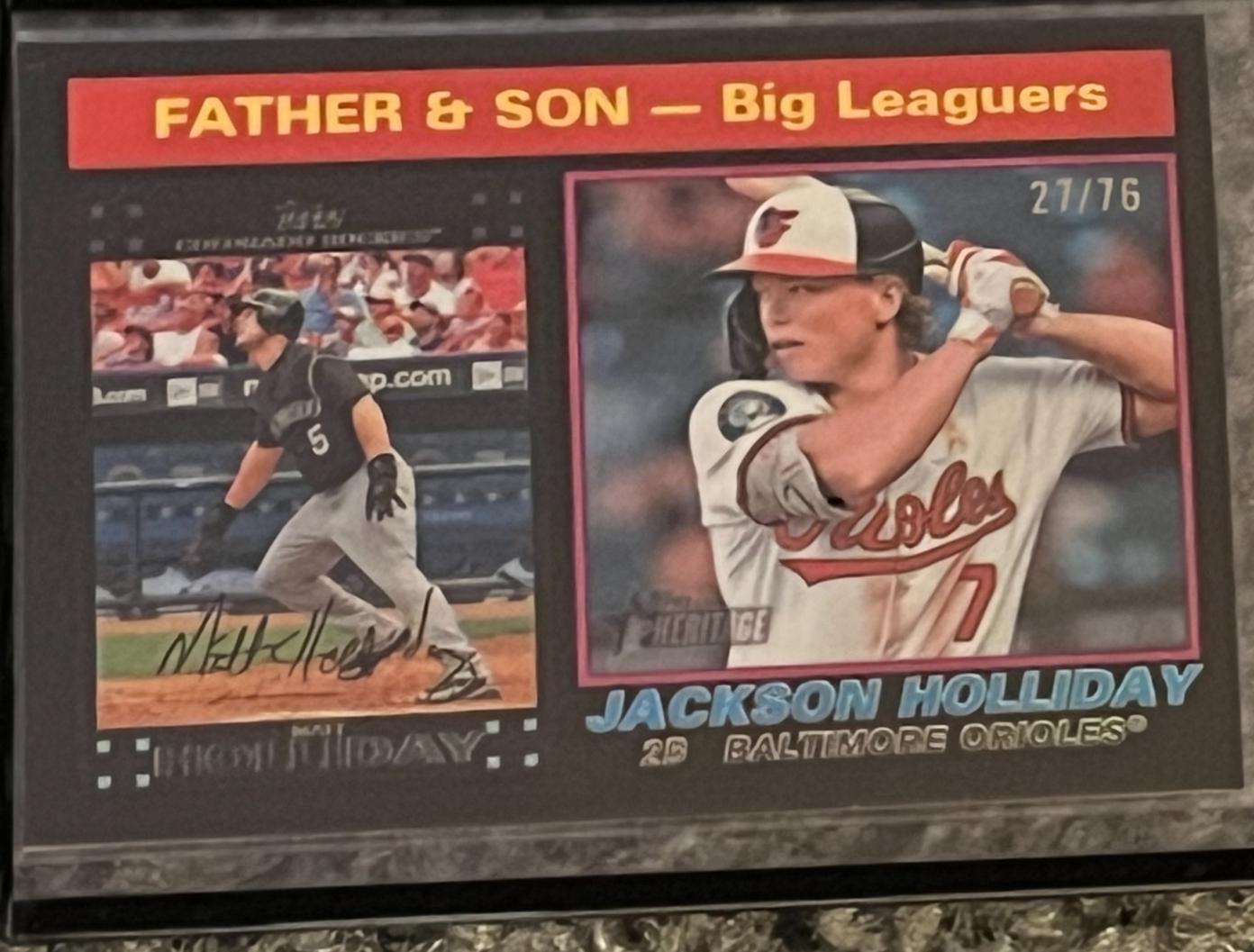 Matt Holliday / Jackson Holliday [Black Chrome Variation] #66