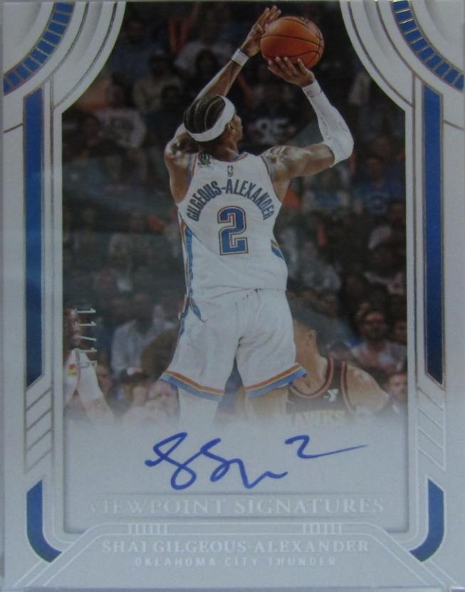 Shai Gilgeous-Alexander #1 2024 Panini National Treasures Viewpoint Signature Basketball