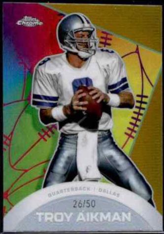 Troy Aikman [Gold Refractor] #CAE-5