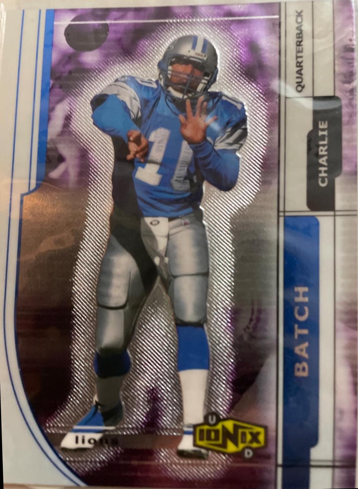 Charlie Batch #19 Football Cards 2000 Upper Deck Ionix