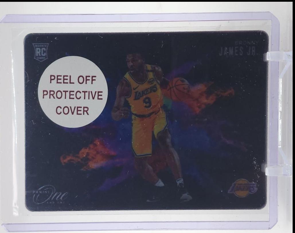 Bronny James Jr. #10 2024 Panini One And One Black Color Blast Basketball