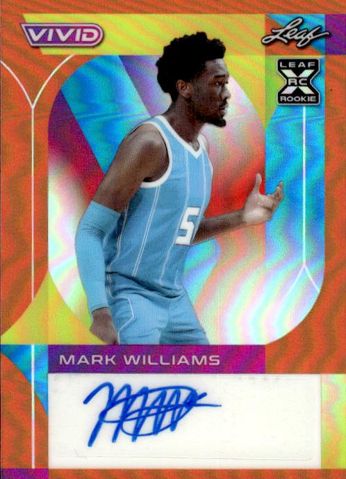 Mark Williams #BA-MW1 2022 Leaf Vivid Basketball