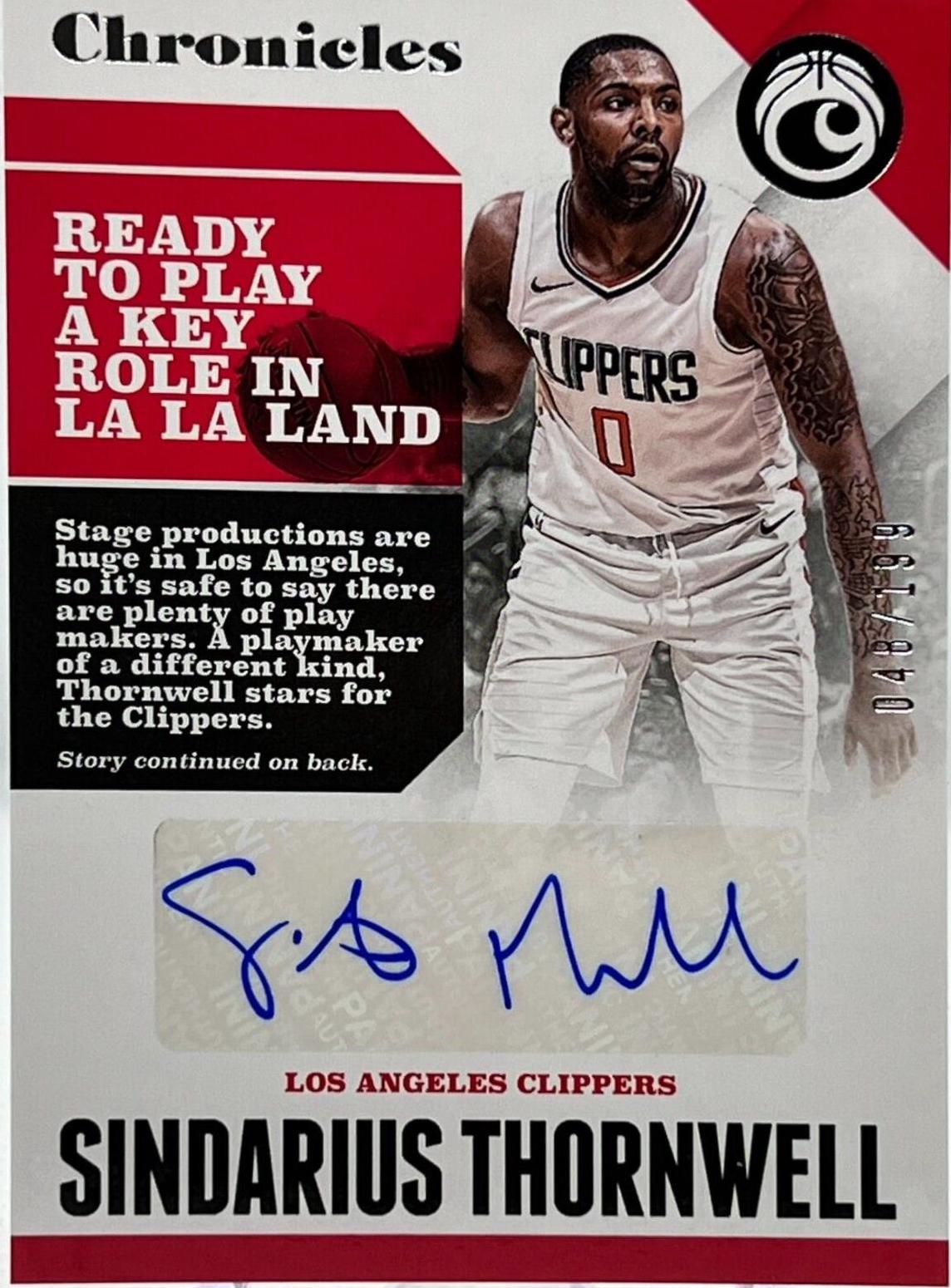 Sindarius Thornwell #CA-STH 2017-18 Panini Chronicles Basketball Chronicles Autographs